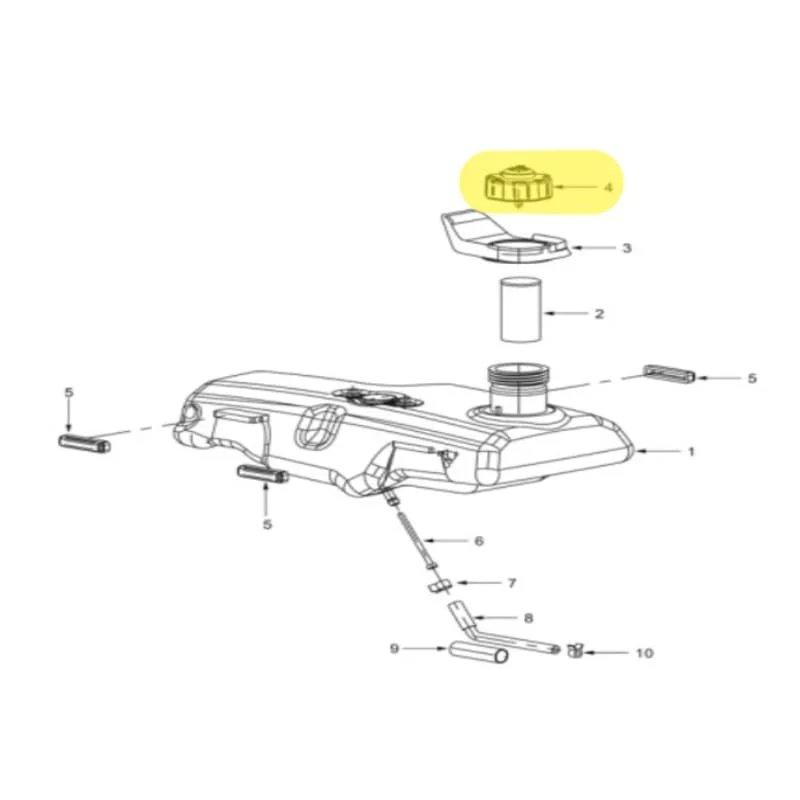 Fuel Cap for 9000 Watt Inverter Generator TG9000i (Part No. 3200.562.C020.A6.00 ) - Image 3