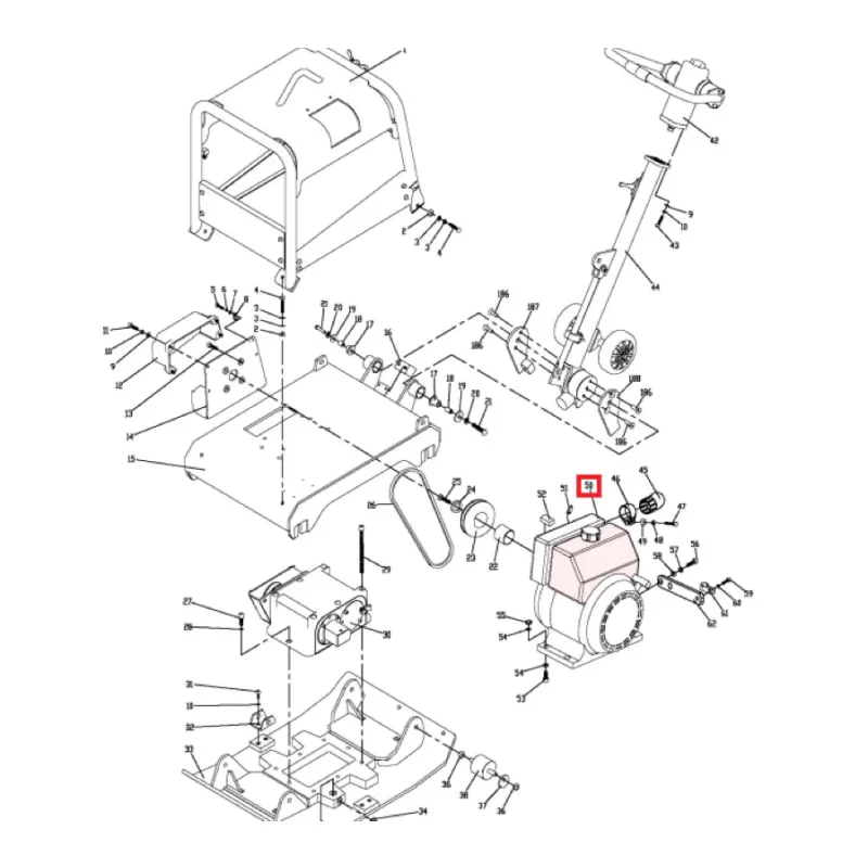 Gas Cap Spare Part for Honda GX200 4-Stroke Engine - Image 2