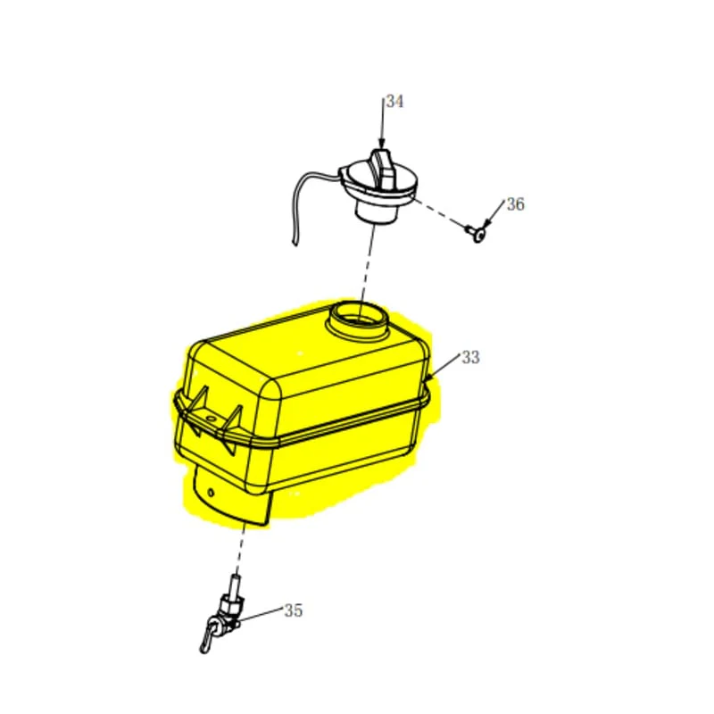 Gas Tank for TR68H Rammer (1101-21001-4) - Image 2