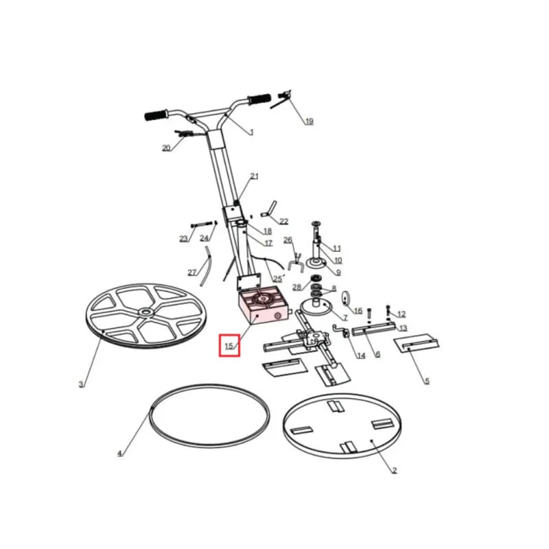 Gear Box Spare Part for JXPT36K 36" Power Trowel Kohler
