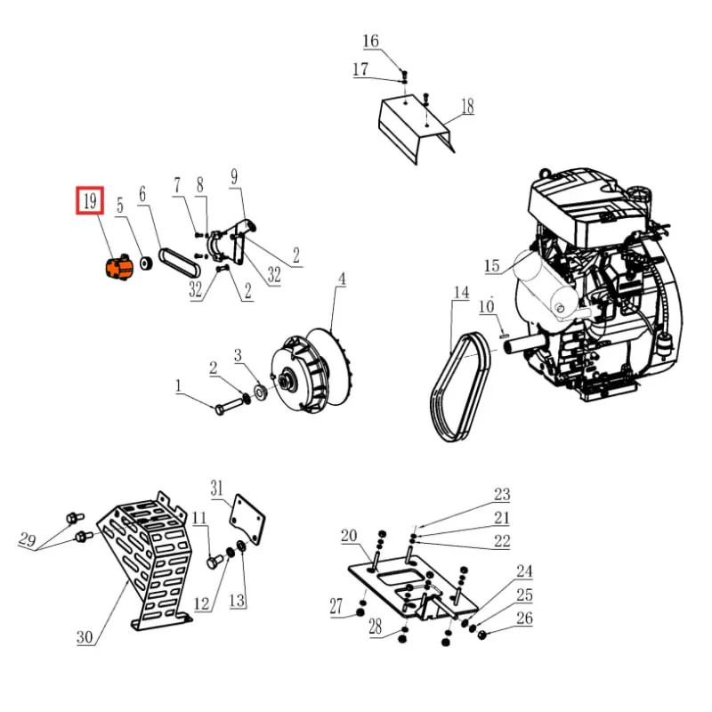 Gear Pump Spare Part for TRT46V 8ft Ride-On Power Trowel - Image 2