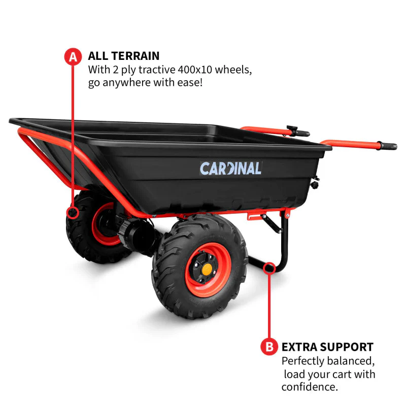 Heavy Duty Electric Utility Cart 40V Battery-Powered Wheelbarrow 660-lb. Bucket Capacity - Image 4