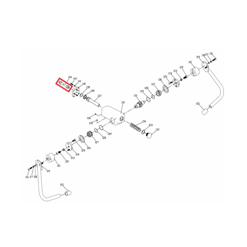 Hydraulic Line (P010) Spare Part for TPC170H 6.5HP Honda Reverse Compactor - Image 2
