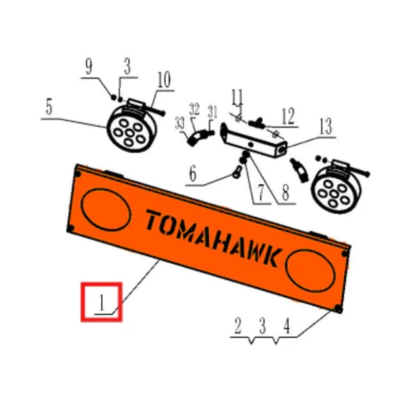 Label Plate Assembly Spare Part for TRT46V 8ft Ride-On Power Trowel - Image 2