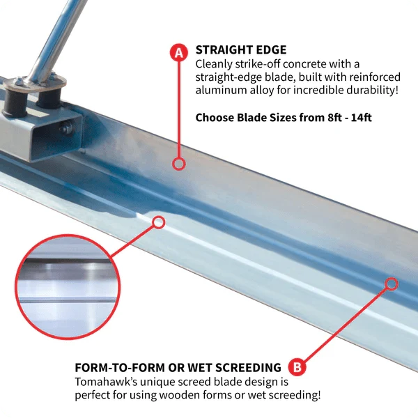 Aluminum Vibrating Screed Board (4' - 14' Sizes) Bundle & Save! - Image 4