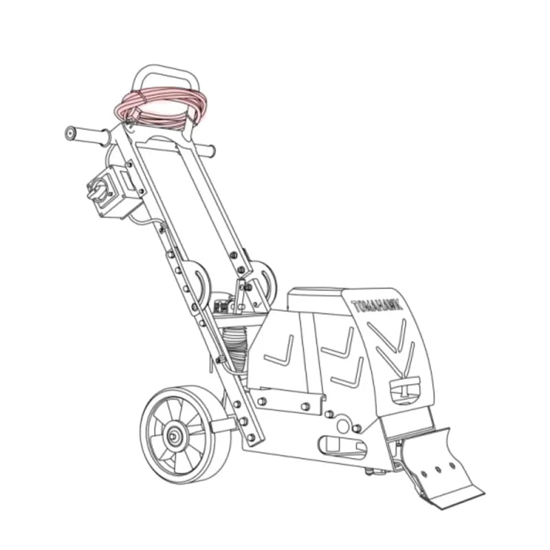 Power Cord (1510-13000-1)(P019) Spare Part for TSCP8 8" Electric Floor Scraper - Image 2