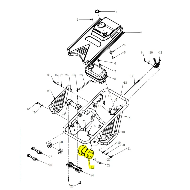 Shock Absorbers for JX60H and TR68H Tamping Rammer (1101-03000-4) - Image 2