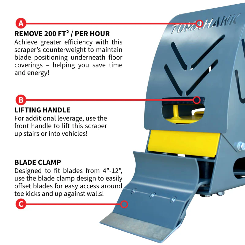 Electric Floor Scraper Vinyl Stripper Carpet Wood Floor Remover - Image 5