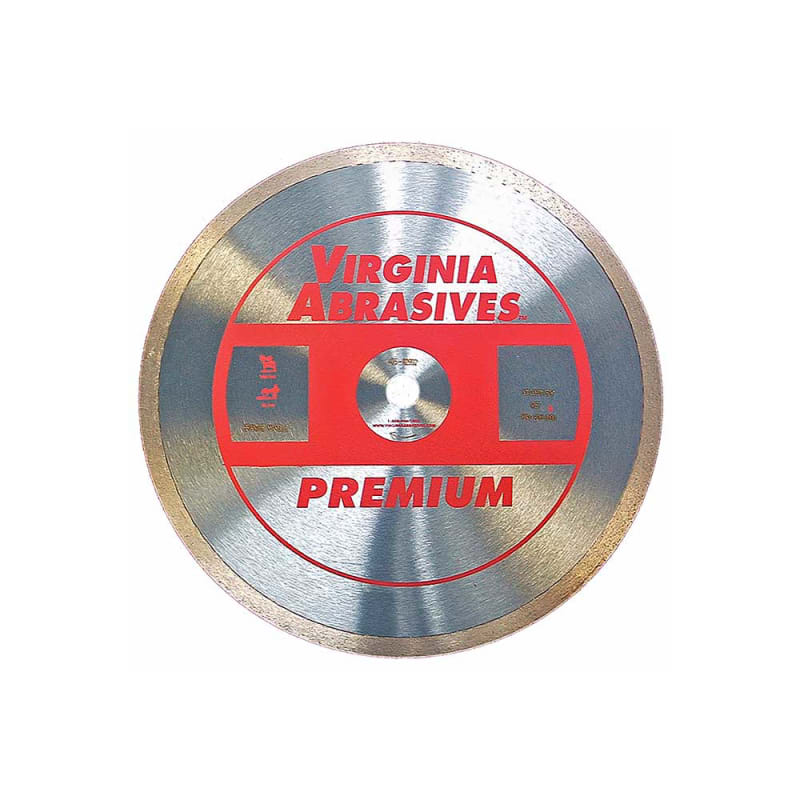 Virginia Abrasives Blade | 10-In. Premium | Continous Rim Wet Granite/Marble